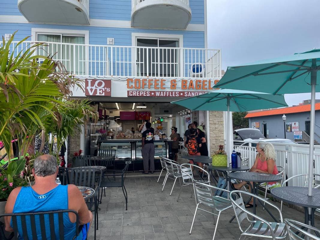 Love's coffee on the Ocean City Boardwalk