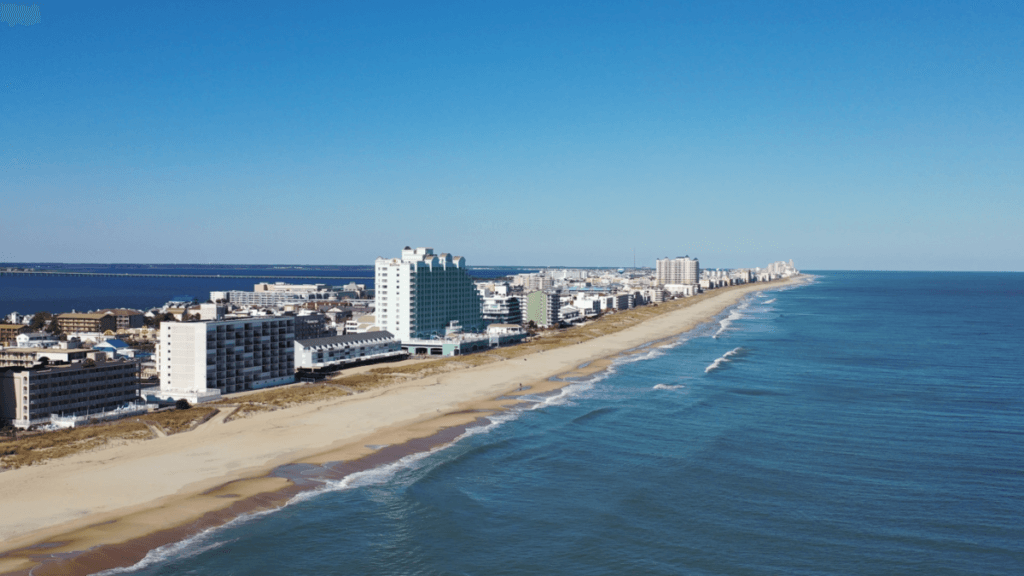 Ocean City’s beautiful winter beach from the sky - OceanCity.com