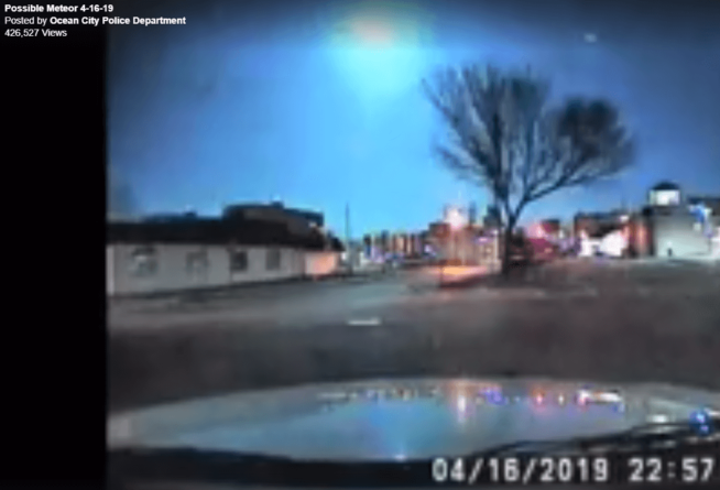 Ocean City Police Officer Captures Meteor On Dash Cam | OceanCity.com